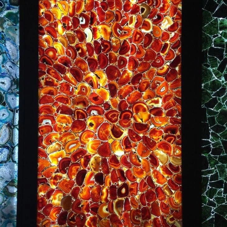Red Agate Gemstone Slabs (2) Red Agate Gemstone Slabs (2)