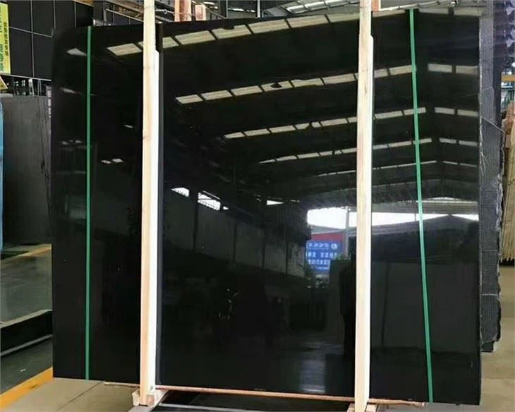 Ink Black Marble Slabs