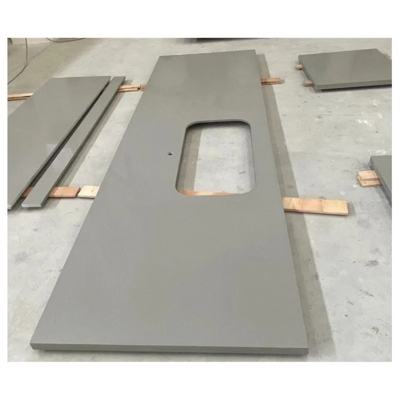 Customized Grey Quartz Countertop Kitchen Customized Grey Quartz Countertop Kitchen