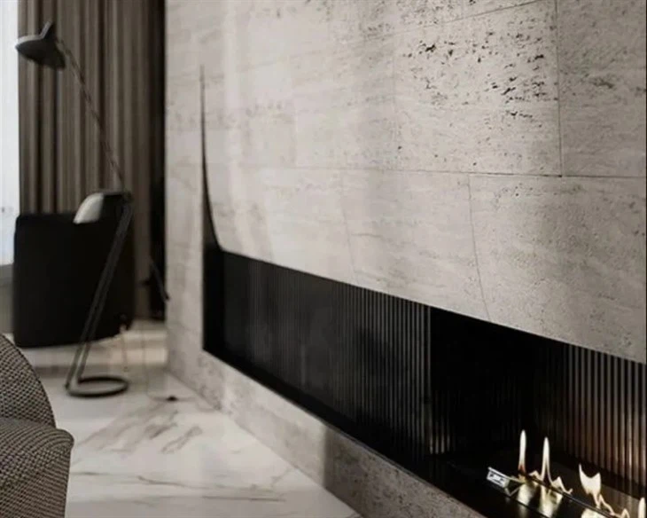 travertine look sintered stone